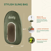 Thumbnail for Dinkly Pickleball Paddles Set of 2 - USAPA Approved Graphite/Fiberglass Pickleball Racket, 2 Pickleball Rackets, 4 Balls and 1 Portable Carry Bag, Pickle Ball Set for Men Women, Wave Check