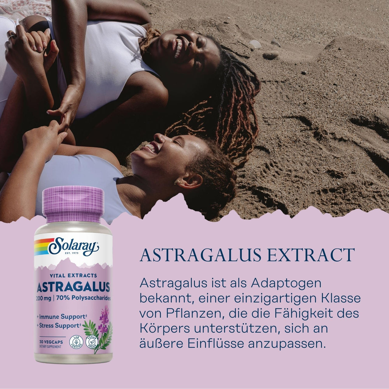 Solaray Astragalus Extract, 200mg, 30 Count