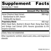 Thumbnail for Planetary Herbals Horse Chestnut Vein Strength, Supports The Integrity of The Veins and Capillaries*, 705 mg - 42 Tablets