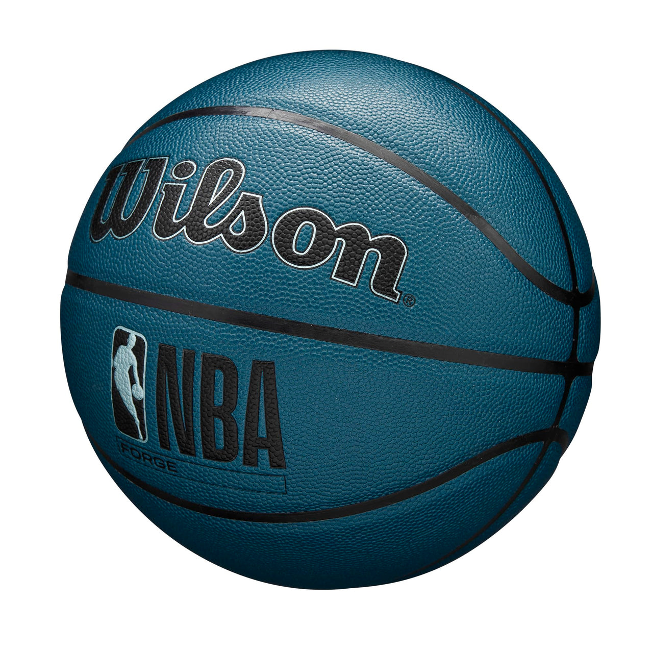 WILSON NBA Forge Indoor/Outdoor Basketball - Teal, Size 6-28.5"