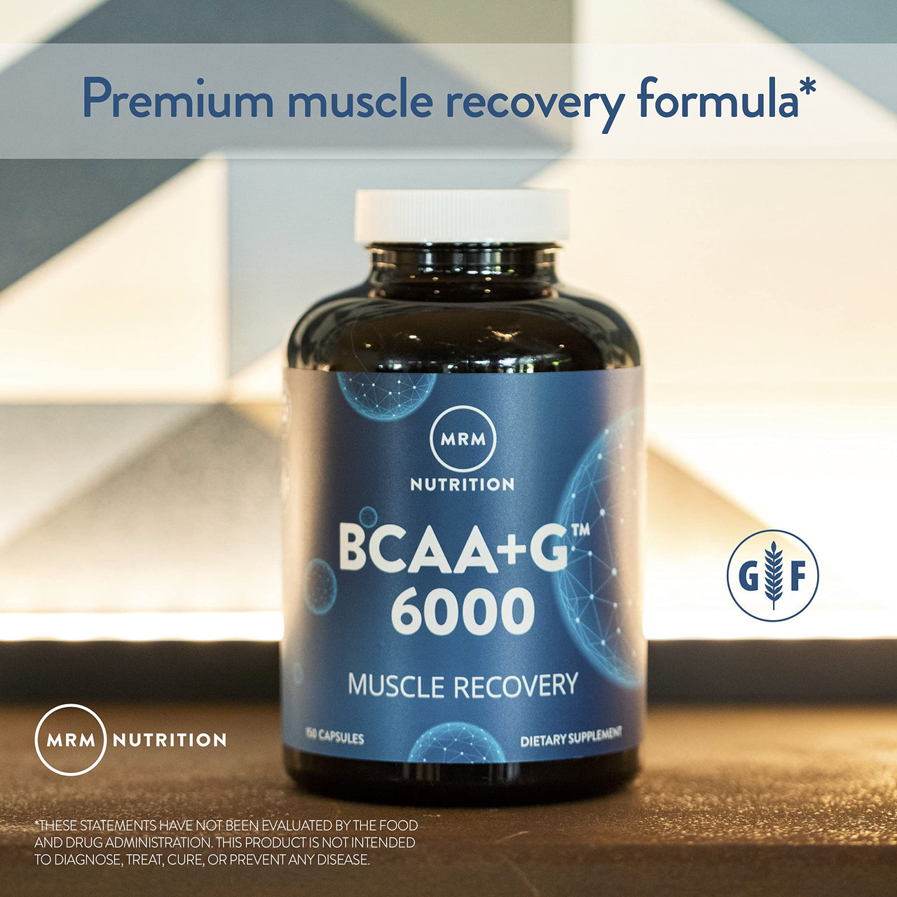 MRM Nutrition BCAA+ Muscle Recovery 6000 mg - for Women and Men - 6g of Amino Acids per Serving, Recovery Supplement Complex with L-Glutamine, Vegan, Gluten-Free - 25 Servings