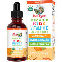 Thumbnail for MaryRuth Organics USDA Kids Vitamin C Drops | Vegan Immune Support Supplement for Ages 4-13 | Immune Support & Overall Health | Vitamin C from Organic Acerola Fruit Extract | 2oz