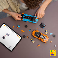 Thumbnail for LEGO Speed Champions Lamborghini Revuelto & Huracán STO Car Toys - Building Toy for Pretend Play for Boys & Girls, Ages 10+ - Model Car Kit Display - Gift Idea for Kids - 77238