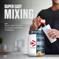 Thumbnail for Dymatize ISO100 Whey Protein Powder Isolate, Gourmet Vanilla, 25g of Protein, 5.5g BCAAs, Less Than 120 Cal., Gluten Free, 1g Fat, 1g Sugar, 2g Carb (20 Servings)