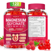 Thumbnail for Magnesium Glycinate Gummies 600mg, Sugar Free Magnesium Gummies for Adults, Chewable Potassium Supplements for Body Support, Zzz and Relaxation, 120 Count