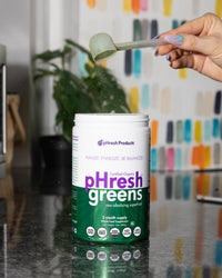 Thumbnail for pHresh - Greens Raw Alkalizing Superfood Greens Powder - 2 Month Supply - Vegan, Kosher, Gluten Free - Natural Enzymes, Nutrients - Approved for Intermittent Fasting - 10 oz