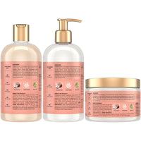 Thumbnail for SheaMoisture Coconut & Hibiscus Curl & Shine Shampoo & Conditioner + Curl Enhancing Smoothie for Bouncy Curls, Frizz Control, Gifts for Women