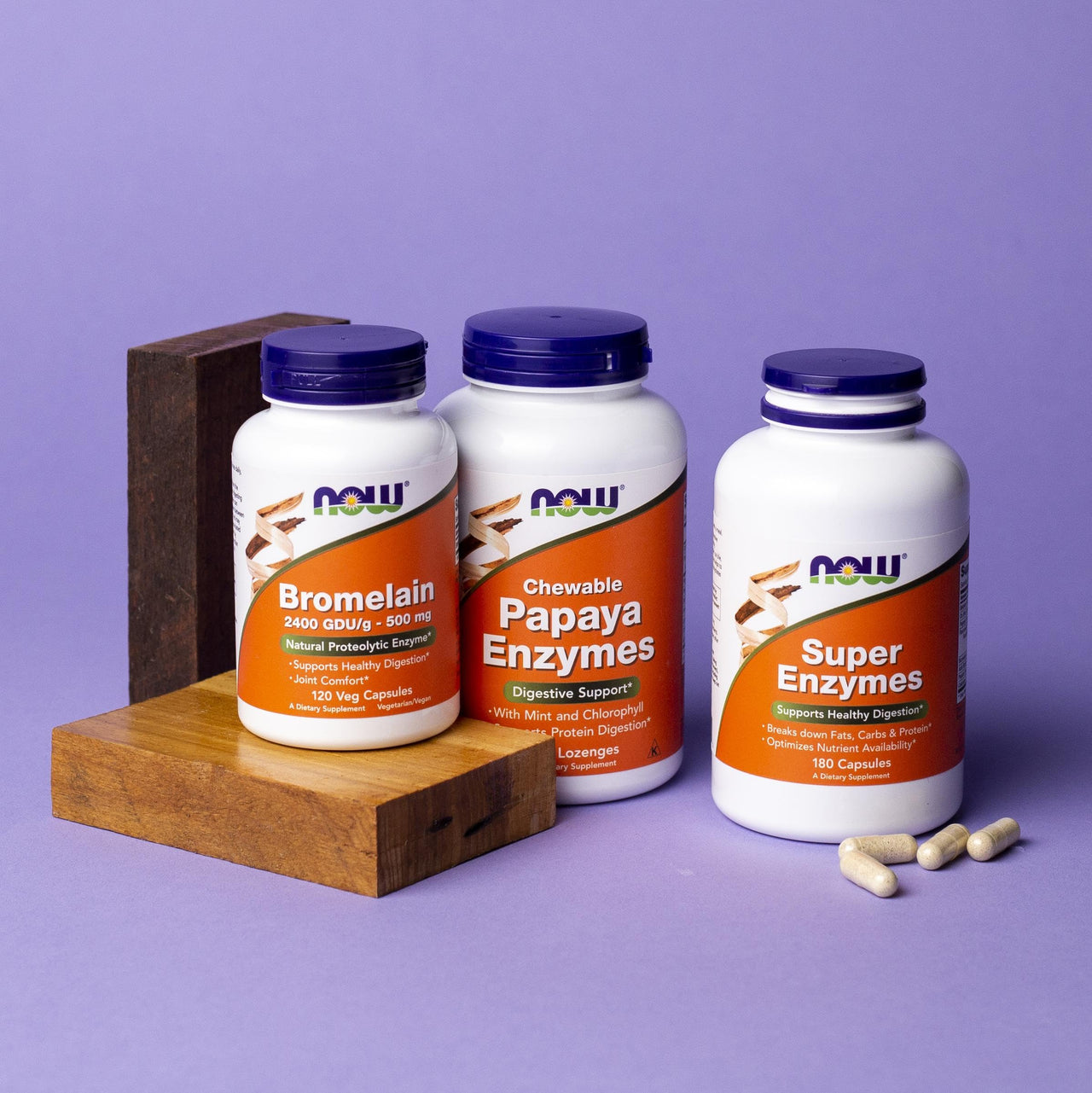 NOW Foods Supplements, Papaya Enzyme with Mint and Chlorophyll, Digestive Support*, 360 Chewable Lozenges
