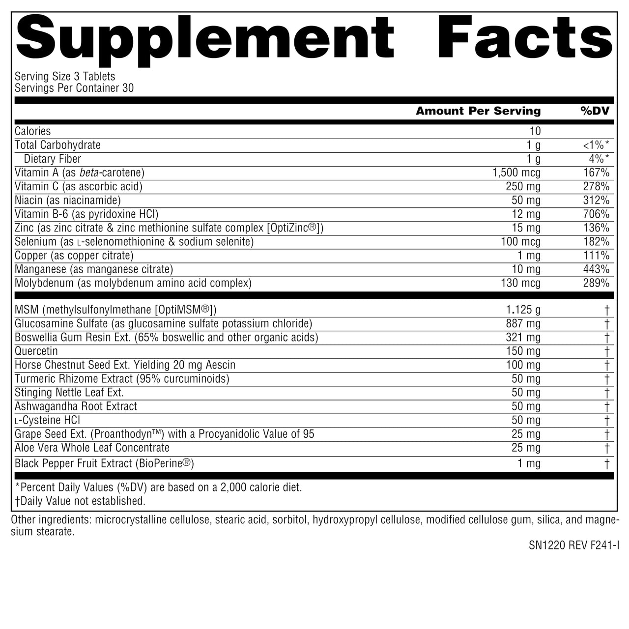 Source Naturals Ultra Joint Response, Bio-Align, Glucosamine and MSM, Promotes Joint Health* - 90 Tablets