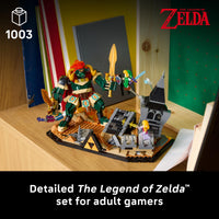 Thumbnail for LEGO The Legend of Zelda: Ocarina of Time – The Final Battle - Building Set for Adults, Ages 18+ - Nintendo Collectible with Link & Zelda Minifigures - Bedroom or Game Room Decor - 77093