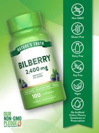Thumbnail for Nature's Truth Bilberry Extract Capsules | 100 Count | Non-GMO & Gluten Free Supplement