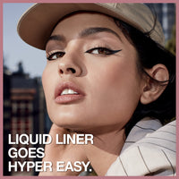 Thumbnail for Maybelline Hyper Easy Liquid Pen No-Skip Eyeliner, Satin Finish, Waterproof Formula, Pitch Black, 0.018 Fl Oz