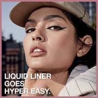 Thumbnail for Maybelline Hyper Easy Liquid Pen No-Skip Eyeliner, Satin Finish, Waterproof Formula, Pitch Black, 0.018 Fl Oz