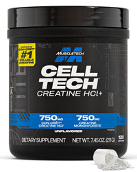Thumbnail for MuscleTech Cell-Tech Creactor Creatine HCl Powder, Post Workout Muscle Builder for Men & Women, Creatine Hydrochloride + Free-Acid, Unflavored (120 Servings), 8.47 oz