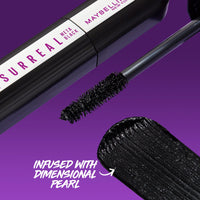 Thumbnail for Maybelline The Falsies Surreal Extensions Washable Mascara, Volumizing, Lengthening Mascara Make Up, Meta Black, 1 Count