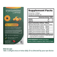 Thumbnail for eyetamins® by OPTASE® Eye Comfort™ - 60 Softgels - Eye Doctor Recommended - an Omega-Based Eye Supplement formulated to Support Moisture Balance and Eye Comfort from Within. Plant Based Soft gels.