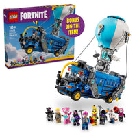 Thumbnail for LEGO Fortnite Battle Bus Building Toy - Collectible Fortnite Toy for Kids, Boys & Girls, Ages 10+ - Pretend Play Set with 9 Minifigures from Video Game - Gift for Birthdays - 77073