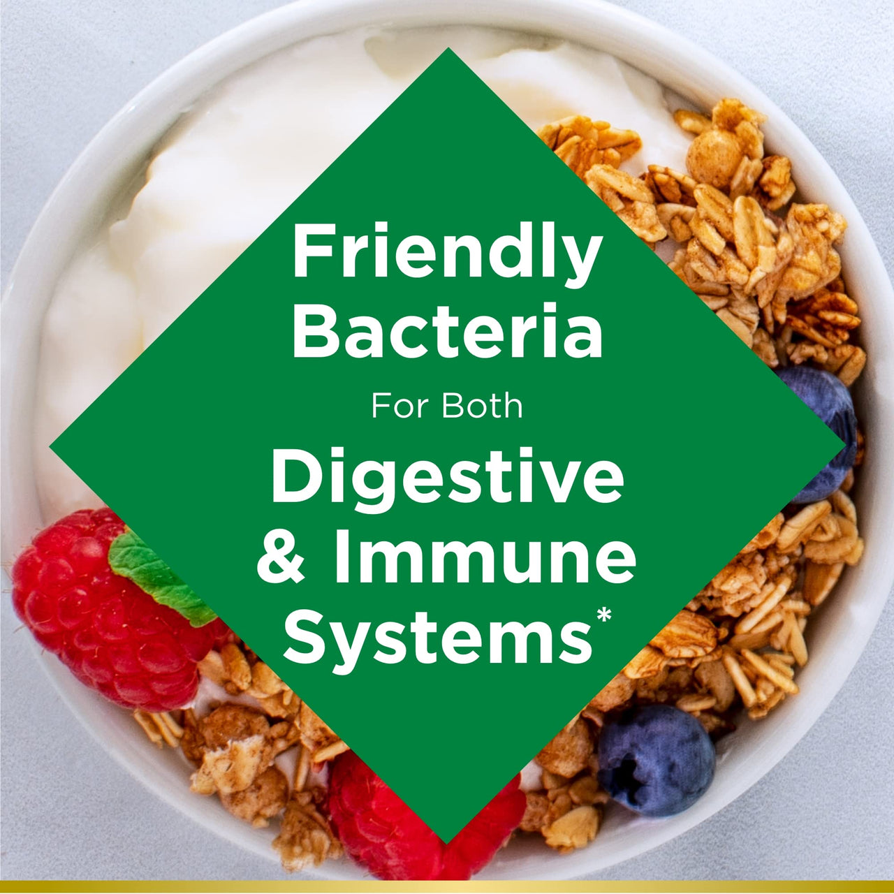Nature's Bounty Acidophilus Probiotic, Daily Probiotic Supplement, Supports Digestive Health, 1 Pack, 120 Tablets
