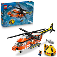 Thumbnail for LEGO City Coast Guard Helicopter Building Toy for Kids - Pretend Play Emergency Response Set for Boys & Girls, Ages 7+ - Includes 4 Minifigures, Shark, & Rescue Pod - Gift Idea for Birthdays - 60503