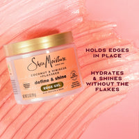 Thumbnail for Shea Moisture Define & Shine Edge Gel + Flaxseed Coconut & Hibiscus Holds and Controls Edges All Day Infused With Glycerin, Coconut Oil and an Invigorating Sweet Scent Paraben-Free Hair 3.5 OZ