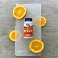Thumbnail for NOW Foods Supplements, Vitamin C-500 with Rose Hips, Antioxidant Protection*, 100 Tablets