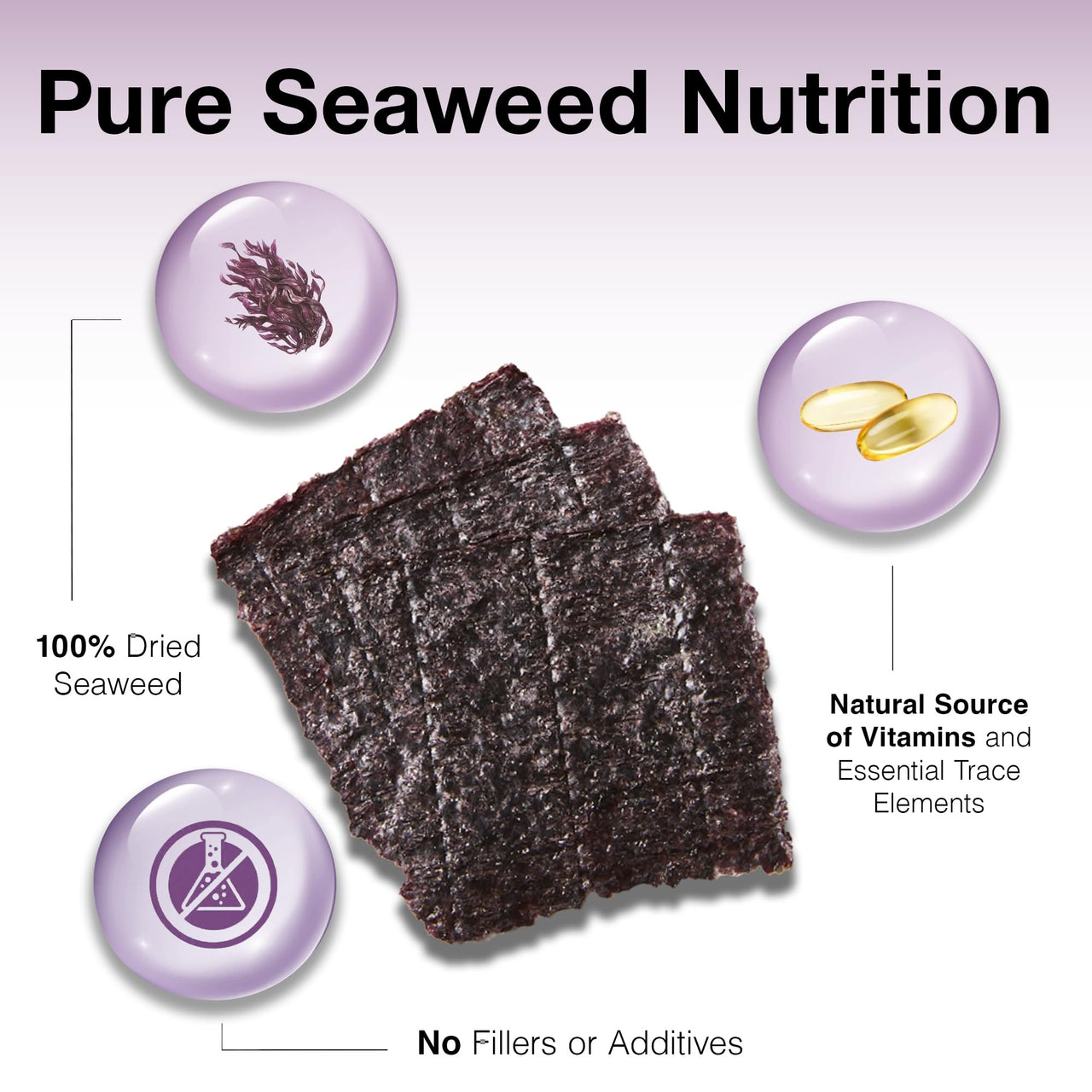 Two Little Fishies ATLSVPS4 Sea Veg-Purple Seaweed, 1-Ounce Pouch