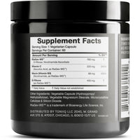 Thumbnail for Toniiq Ultra High Potency 1400mg NAD Supplement - NAD+ Nicotinamide B3 Blend with D-Ribose, Niacin -with RiaGev - 3rd Party Tested