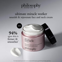 Thumbnail for philosophy ultimate miracle worker nourish & rejuvenate face & neck cream 2 fl oz