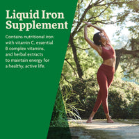 Thumbnail for Floradix Iron & Herbs - Liquid Herbal Supplement for Energy Support - Iron Supplement with Vitamin C & Vitamin B Complex - for Men & Women - 8.5 fl oz