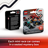 Thumbnail for LEGO F1 Collectible Race Cars, 6 Pack - Building Set for Boys & Girls, Ages 6+ - Birthday Party Favor or Gift - Mystery Box W/Surprise F1 Car Toys - Travel Toys for Kids - 66796