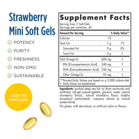 Thumbnail for Nordic Naturals ProOmega Junior - Fish Oil, 340 mg EPA, 245 mg DHA, Support for Healthy Neurological, Nervous System, Eye, and Immune System Development*, Strawberry Flavor, 90 Soft Gels