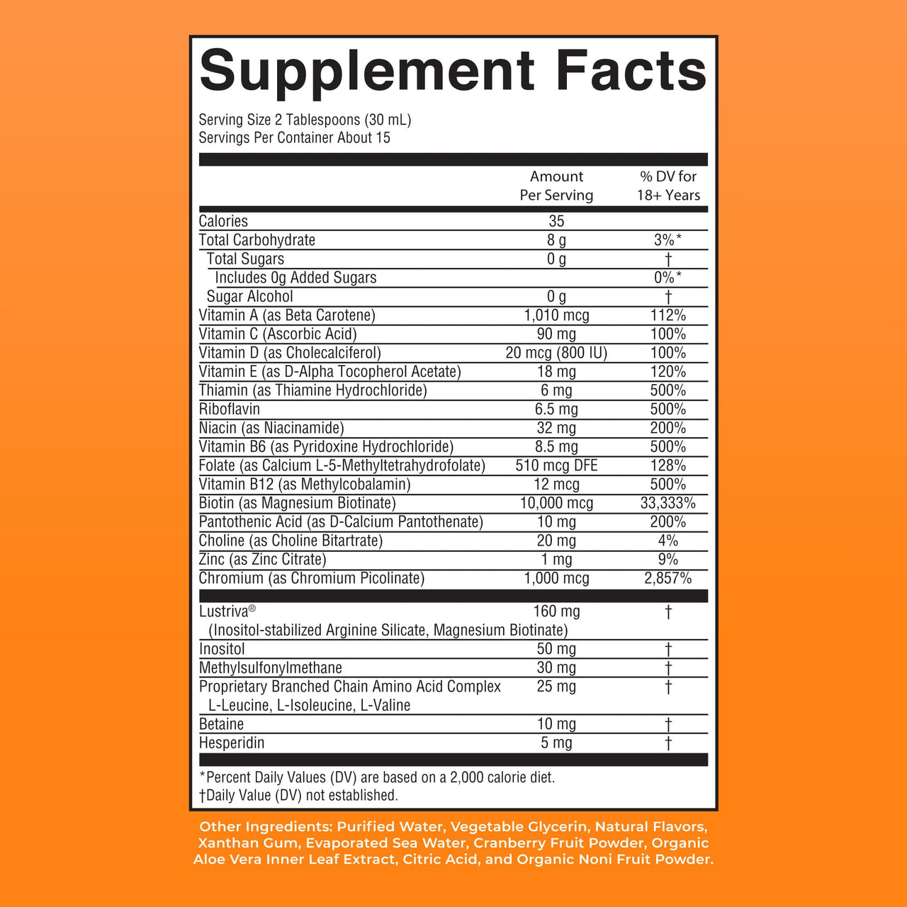 MARYRUTH'S Liquid Multivitamin+Hair Growth | Biotin 10000mcg | Lustriva Hair Growth Supplement | Clinically Tested in Women for Thicker Hair&Facial Wrinkle | Skin Care | Ages 18+ | 15.22 Fl Oz
