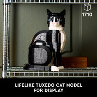 Thumbnail for LEGO Ideas Tuxedo Cat - Building Sets for Adults, Ages 18+ - DIY Crafts Kit for Home Decor, Living Room or Bedroom - Gift for Animal Lovers - 21349