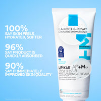 Thumbnail for La Roche-Posay Lipikar AP+MAX Triple Repair Moisturizing Body Cream | Face & Body Lotion for Dry Skin with Shea Butter & Niacinamide | Gentle Moisturizer for Very Dry, Rough & Sensitive Skin, 200ml
