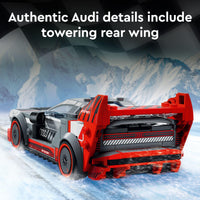 Thumbnail for LEGO Speed Champions Audi S1 e-tron Quattro Race Car Toys - Building Toys for Kids, Boys & Girls, Ages 9+ - Design Details & 1 Minifigure - Car Model Kit Birthday Gift - 76921