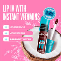 Thumbnail for NYX PROFESSIONAL MAKEUP Lip IV Hydrating Glossy Lip Stain with 12HR Hydration - Water Bout Wine (Red)