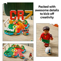 Thumbnail for LEGO Editions Cristiano Ronaldo – Soccer Highlights - Building Set for Boys & Girls, Ages 10+ - Collectible Soccer Gift with Plaque - Kids Bedroom or Shelf Decor - 43012