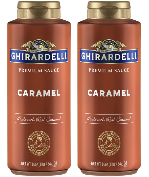 Ghirardelli Caramel Flavored Sauce 16 oz. Squeeze Bottle (Pack of 2)