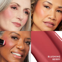 Thumbnail for LAURA GELLER NEW YORK Serum Blush Tint, Lightweight Liquid Blush for Cheeks, Weightless Watercolor Sheer Finish, Blushing Berry