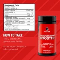 Thumbnail for Six Star Nutrition Testosterone Booster for Men with Rhodiola Extract and Boron Citrate - Male Gym Workout Supplements for Muscle Growth, Stamina & Energy - 60 Pills