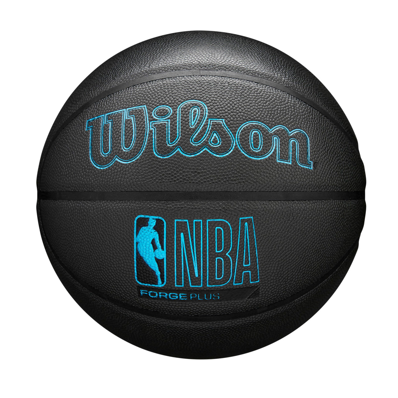 WILSON NBA Forge Plus Indoor/Outdoor Basketball - Charcoal Grey, Size 6-28.5"
