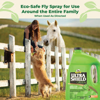 Thumbnail for Absorbine UltraShield Green All-Natural Fly & Insect Repellent for Horses & Dogs, Essential Oils Repel & Control, 128oz Bottle, No Sprayer