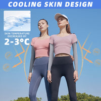 Thumbnail for BHYTAKI 6 Pairs UV Sun Protection Arm Sleeves, UPF 50 Sports Cooling Arm Compression Sleeves for Men Women Teenager