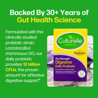 Thumbnail for Culturelle Pro Strength Daily Probiotics For Digestive Health (2 Month Supply) with Prebiotics for Women & Men, Supports Occasional Diarrhea, Gas & Bloating, Gluten & Soy Free, 60 Count
