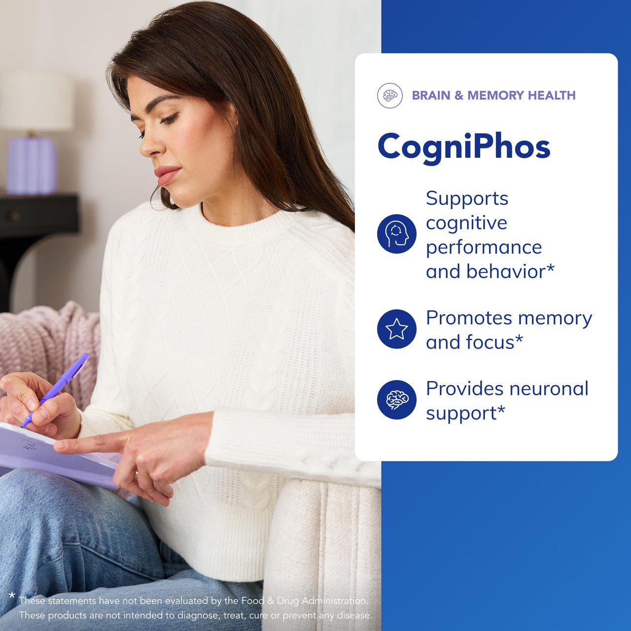 Pure Encapsulations CogniPhos | Neuronal Support for Cognitive Performance and Behavior* | 120 Capsules