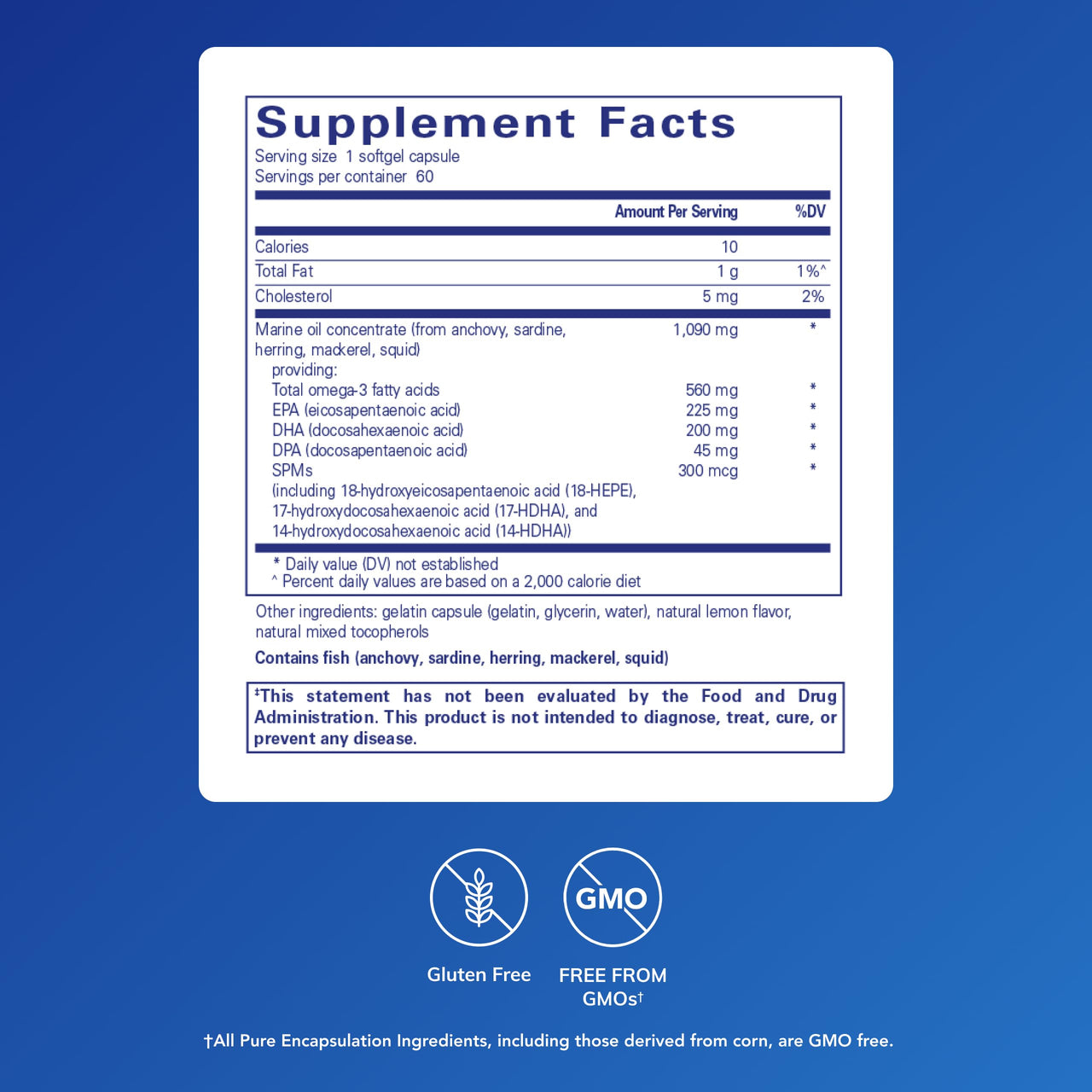 Pure Encapsulations Pro-Resolve Omega | Omega-3 Fatty Acids for Cardiovascular Health | 60 Softgel Capsules