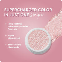 Thumbnail for ColourPop Super Shock Shadow - High-Pigment, Crème-Powder Eye Makeup - Single Glitter Eyeshadow with Minimal Fallout and Unique Bouncy Texture - Baby Pink Eyeshadow - Frog (0.07 oz)
