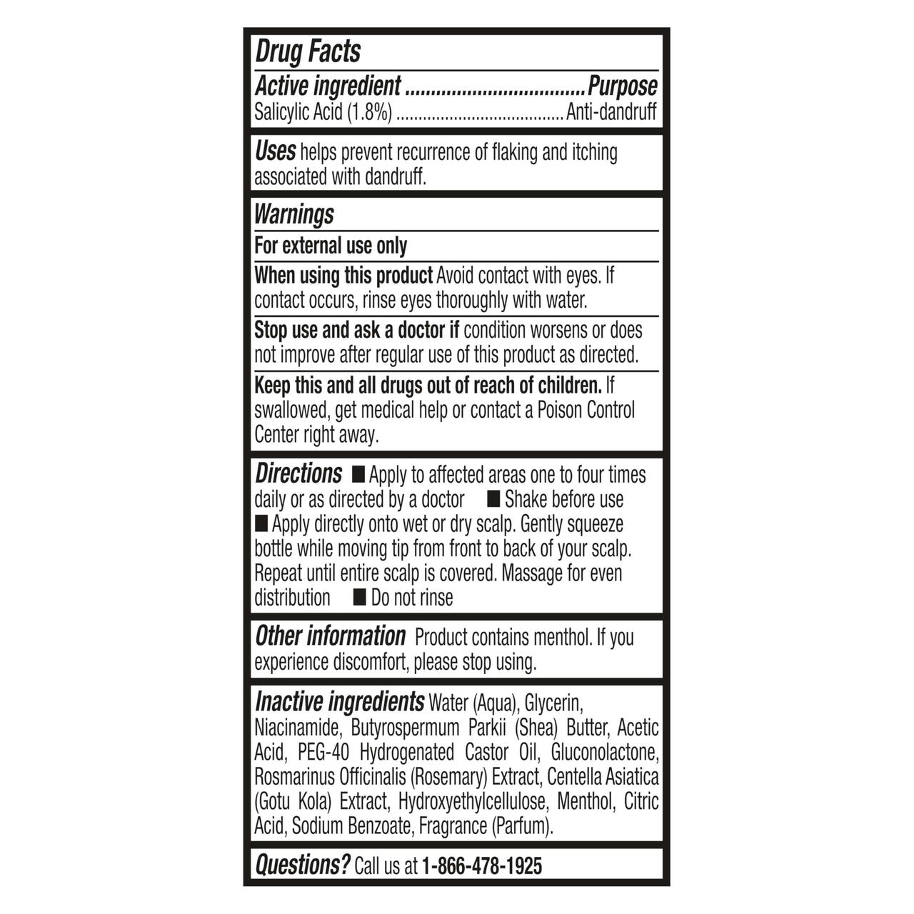 SheaMoisture Anti-Dandruff Leave-In Apple Cider Vinegar & Salicylic Acid To Soothe Scalp System for a Healthier Scalp 4 oz