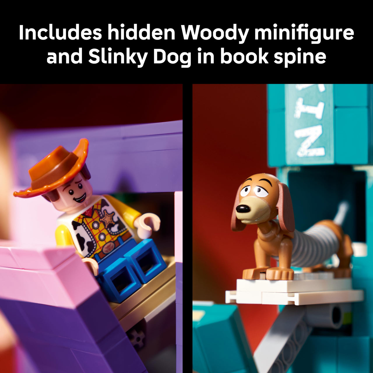 LEGO Disney and Pixar Toy Story Slinky Dog Bookends - Building Set for Adults, Ages 18+ - Disney Gifts for Fans - Bedroom, Shelf or Office Decor - 43301