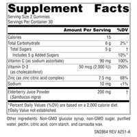 Thumbnail for Source Naturals Wellness Elderberry Gummies, Promotes Immune Support*, 200 mg - Antioxidant Support - 60 Gummies